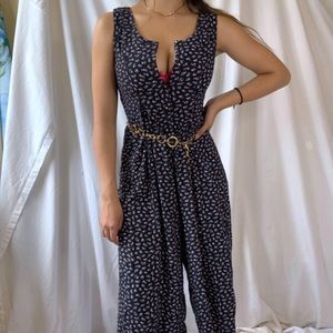 Floral vintage handmade jumpsuit